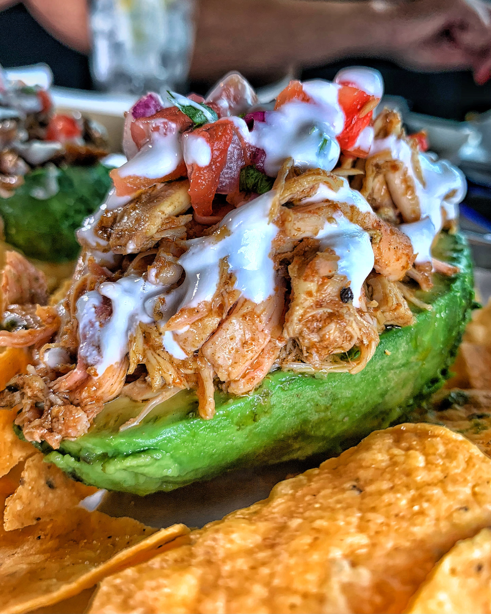 A close up of some food on top of a plate