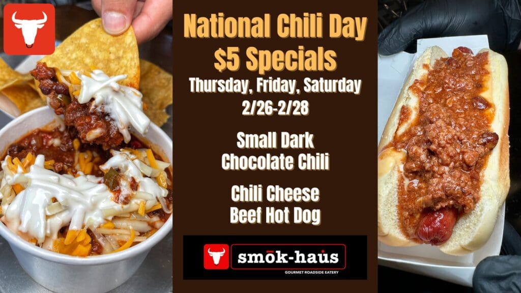 National Chili Day Specials